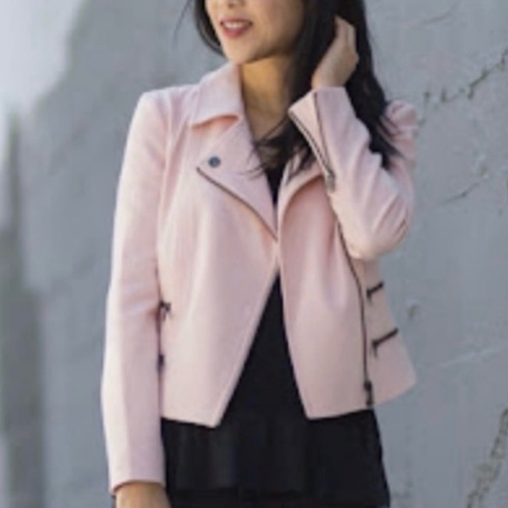 Banana Republic Pink Moto Jacket